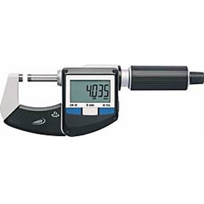 HELIOS PREISSER IP65 1866410 Schroefmaat Met digitale weergave 0 - 25 mm Aflezing: 0.001 mm