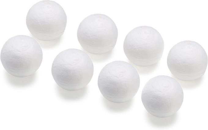 Katoenen Bollen - Watten Bollen - Hobby Knutselen - Zachte Textuur - 8 Stuks 40mm - Wit