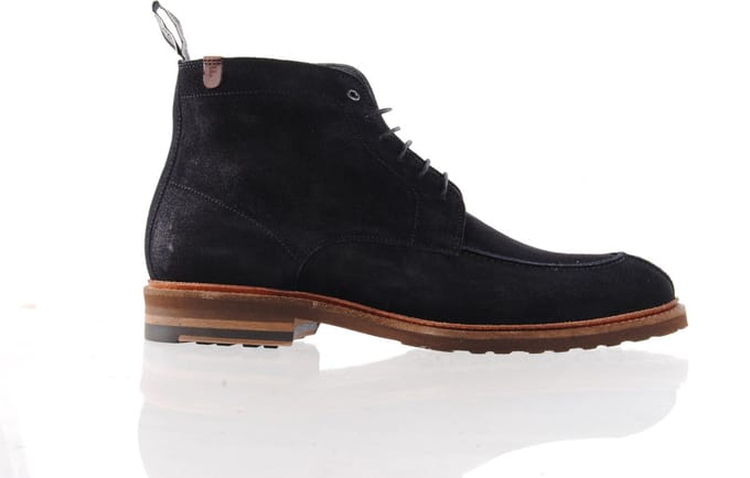 FLORIS VAN BOMMEL heren veterschoen SFM-50118-41-01 - blauw - maat 43