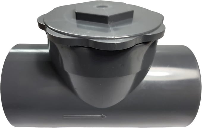 Terugslagklep PVC Ø 63 voor rioolbuizen en drukwatersystemen