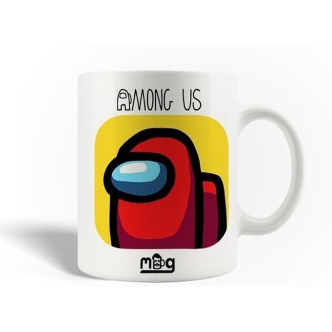 Mug - Among Us - Jaune - Céramique - 30cl - Compatible lave-vaisselle