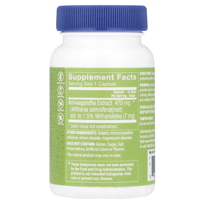 The Vitamin Shoppe, Ashwagandha Extract, 470 mg, 60 Capsules