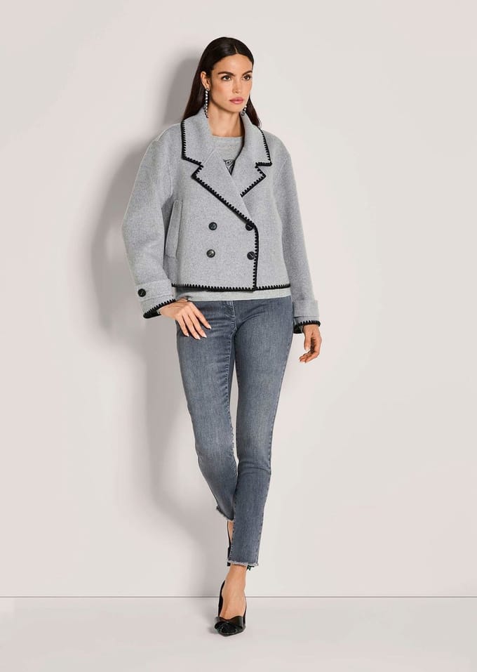 MADELEINE Jas Elegante Wolljacke mit Reverskragen