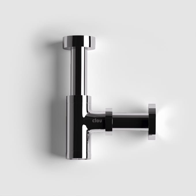 Clou Mini Suk designsifon, chroom, speciaal voor fonteintjes