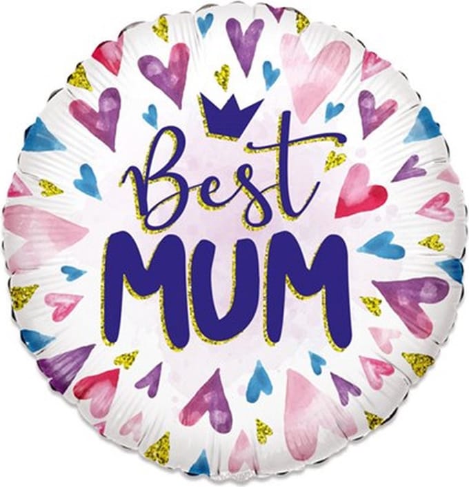 Folieballon ECO best mum 43 cm