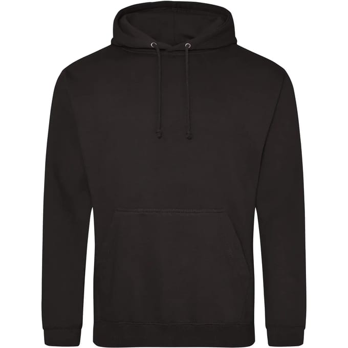 Just Hoods College Hoodie JH001 - Deep Black - M