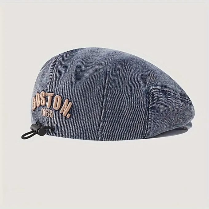 @ Lu’s Today® – Basic Kids Essentials – kinder pet - kinder baret - baker boy pet - denim - 1-3 jaar