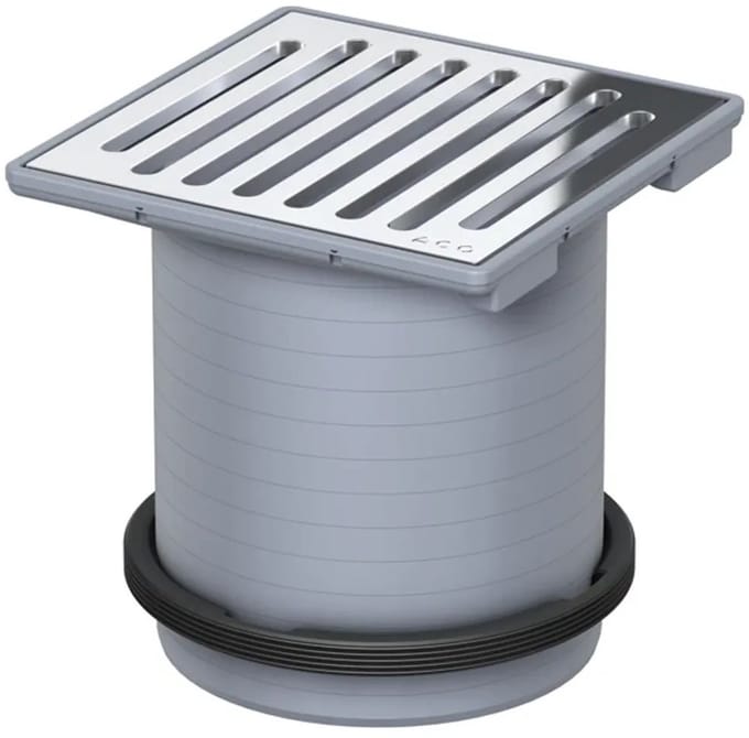 ACO Opzetstuk Passavant 149x149/ K3/ABS/Roest V2A/ los ingelegd, 5141.87.23