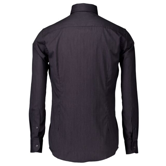 Eton Herringbone Wrinkle Free Flannel Shirt Lange Mouw Overhemden Anthraciet 100012184
