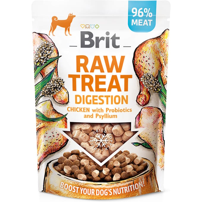 40g Brit Raw Treat Spijsvertering met kip hondensnacks
