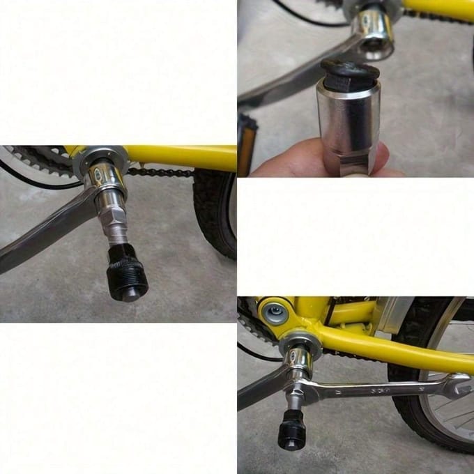 9-delige Fietsreparatieset, Mountainbikereparatie, Zilver, Roestvrij staal gray