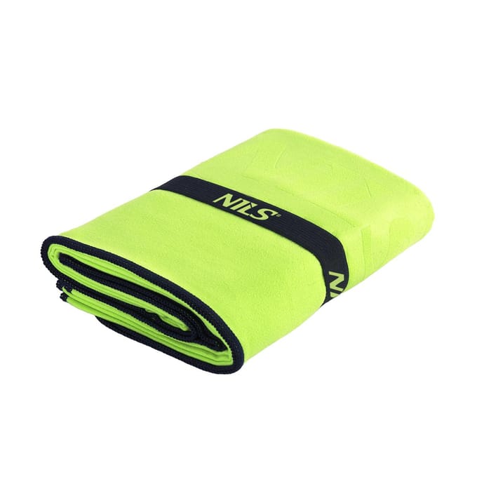 NILS CAMP NCR11 - Microvezel Handdoek - 140x70 cm - Lichtgewicht - Sneldrogend - Groen
