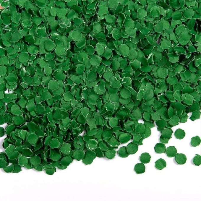 Wefiesta Confetti 100 Gram 1 Cm Papier Groen