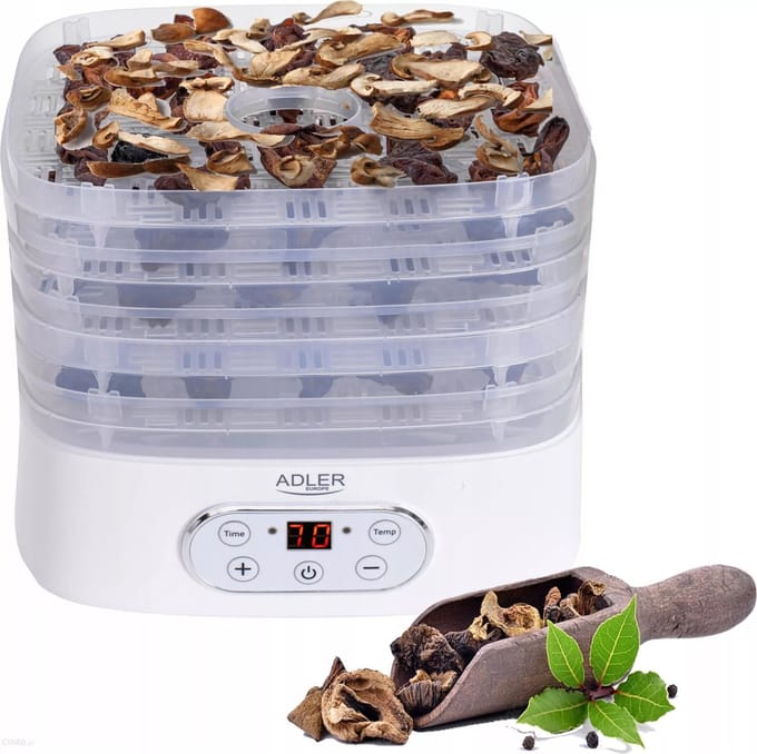Adler - AD 6658 Champignon kruidendroger - Paddenstoel- kruiden- en voedseldehydrator