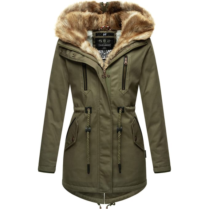 Navahoo Dames Winterjas Diamond – Warm, Elegant & Teddyfleece Voering
