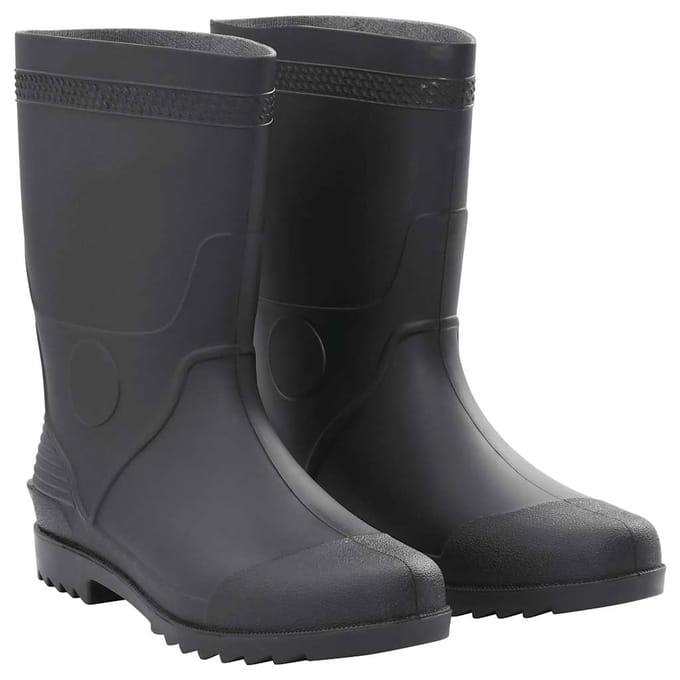 vidaXL Regenlaarzen maat 46 PVC zwart
