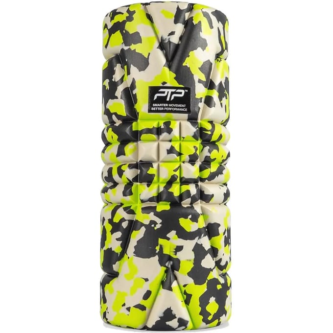 PTP - X-Roller - Foamroller - Triggerpoint massage - Neon camo - Self-myofasciale release - Intensiteitslevel 8/10