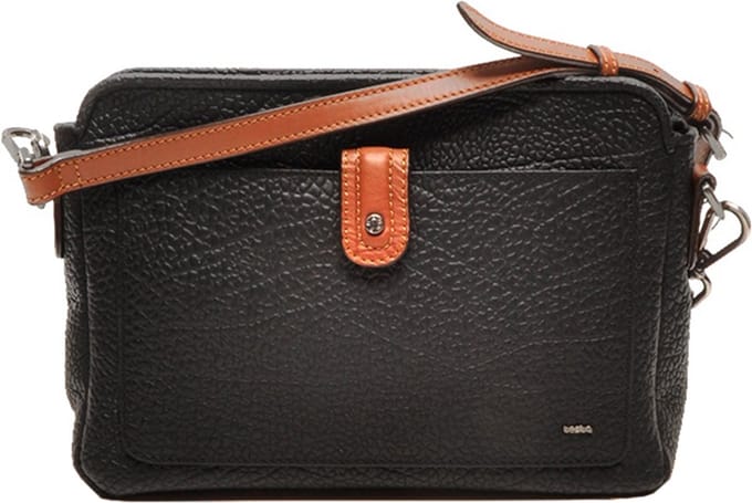Berba | Chamonix | Crossbody-tas | Dames | Tas | Zwart | Leer