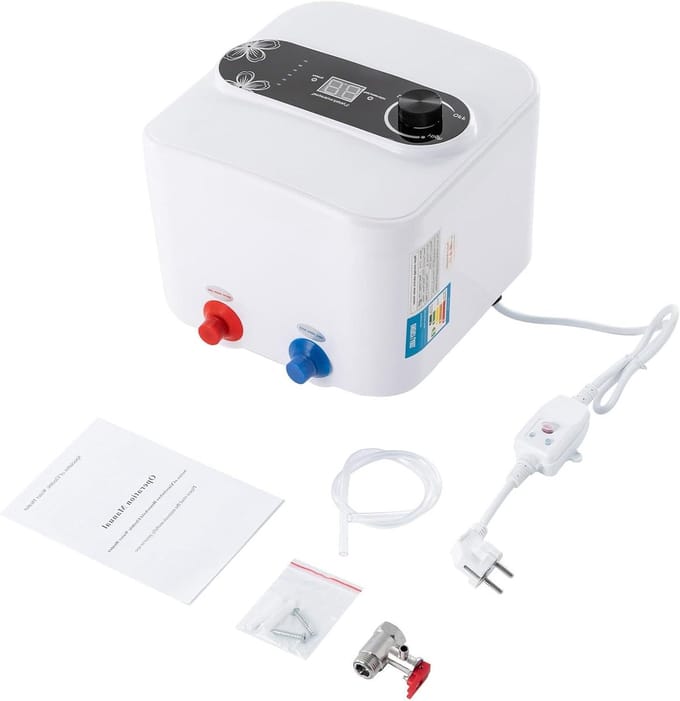 Mini Elektrische Boiler - Compact Waterverwarmer - Direct Warm Water - 8 Liter Capaciteit