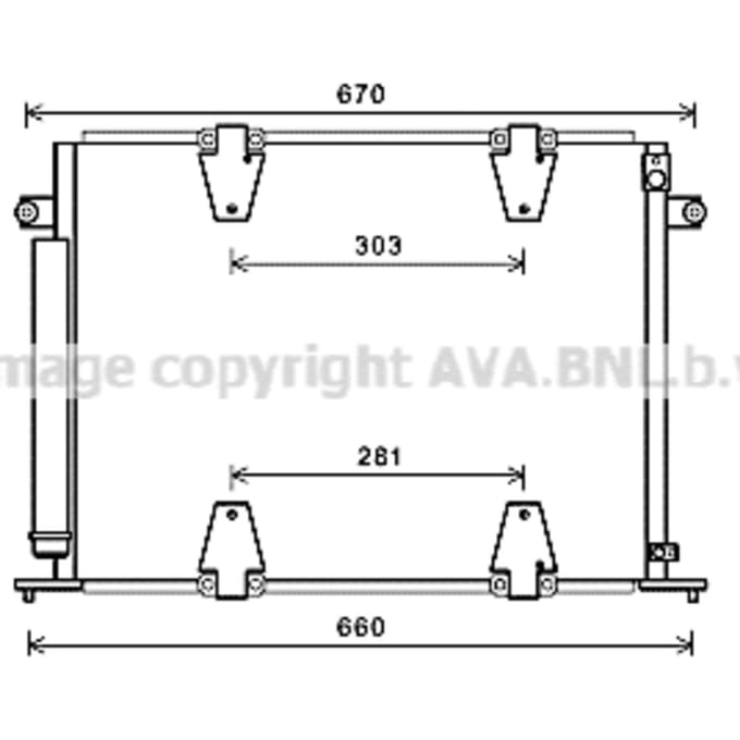 Condensator, airconditioning AVA COOLING SZ5135D AVA