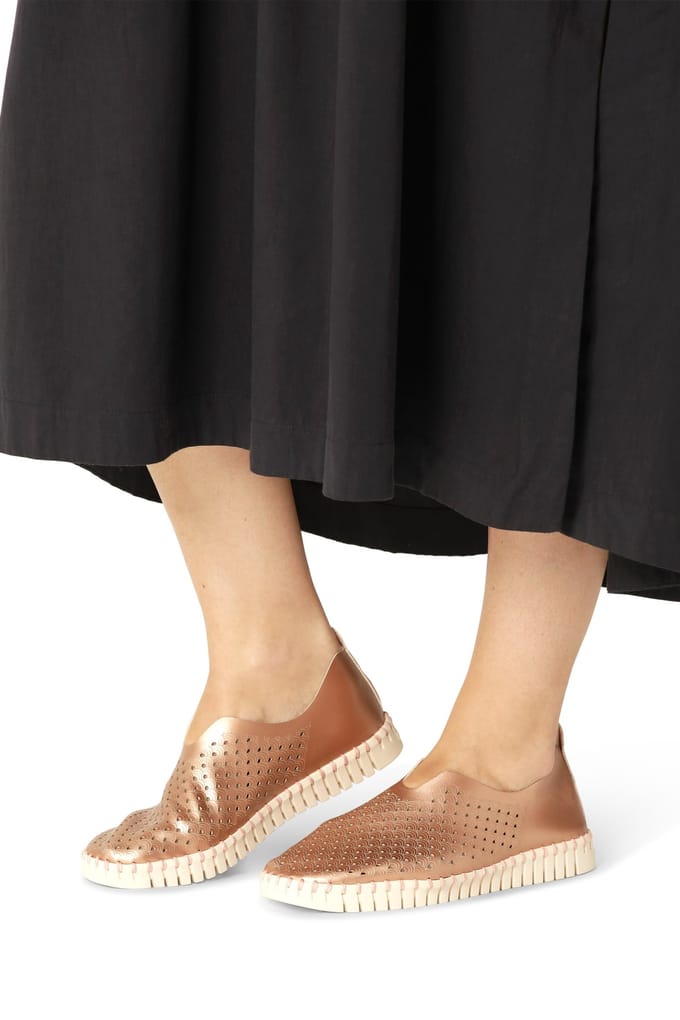 Ilse Jacobsen Flats Tulip3576 Rose Gold Größe: 37 | Loafer Outlet | Damen | Rosa