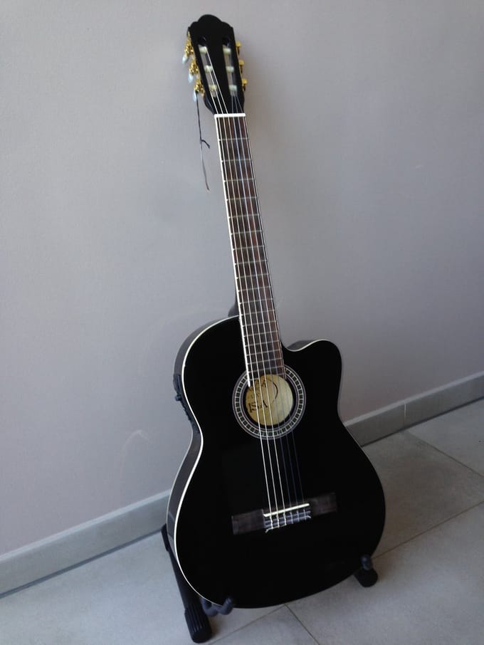 MSA CK113 EQ BLS - Gitaar - Blauw - 6 nylon snaren - 4/4 formaat - Inclusief kabel