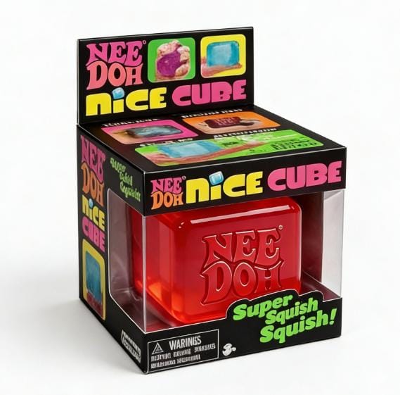 Originele Schylling NeeDoh Nice Cube Squishy Fidget Speelgoed Stressverlichting voor ADHD Focus Angst