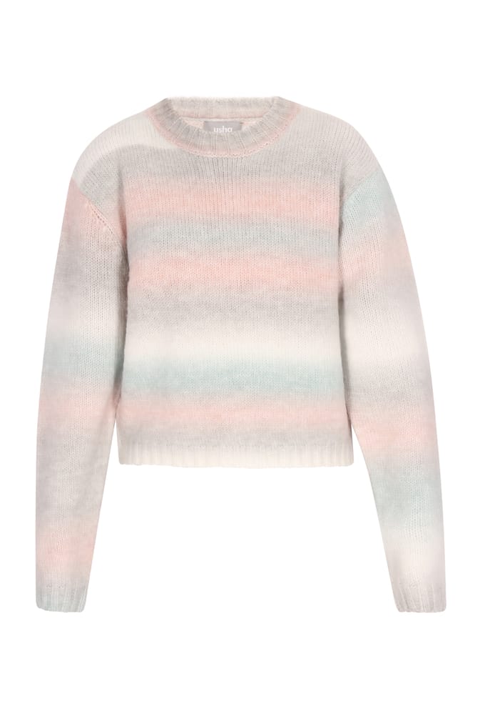 usha Jumper Dames Lichtblauw Veelkleurig