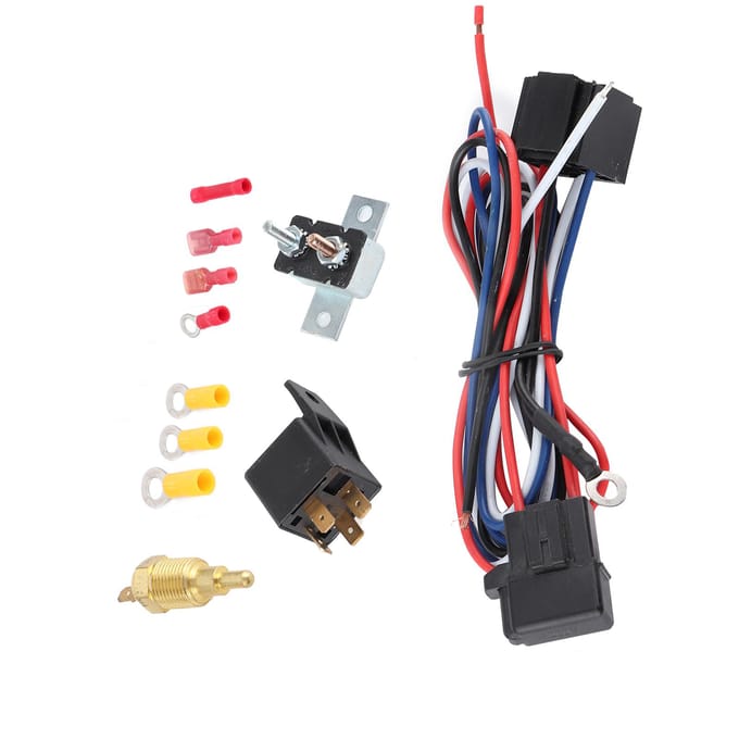 Radiator Koelventilator Relais Kit Thermostaat Temperatuurschakelaar Auto Montage Accessoire