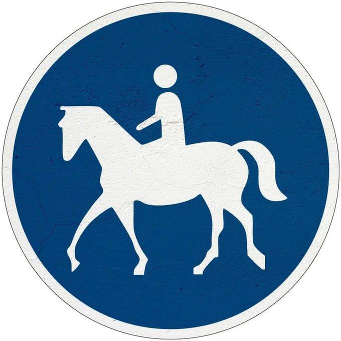 Ruiterpad bord - G9 | Sign Again materiaal | 10 cm