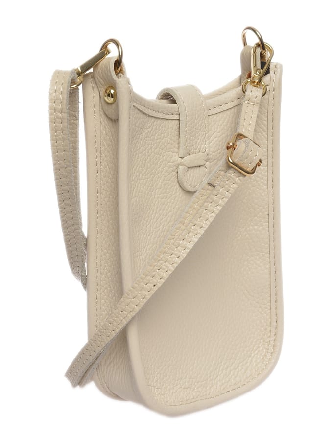 Isabella Rhea Beige Rundleer Tas