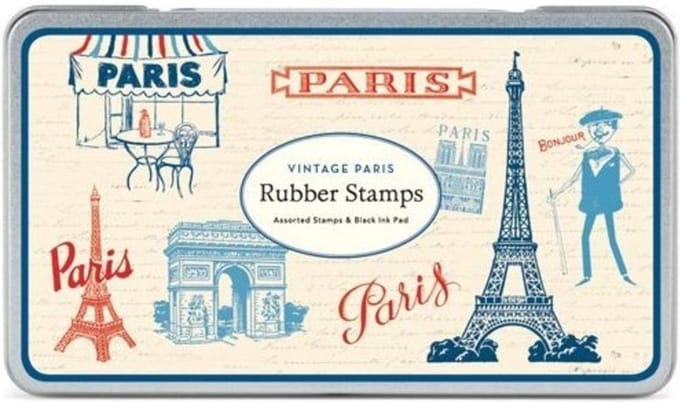 Stempelset Vintage Paris Cavallini & Co Stempel Parijs