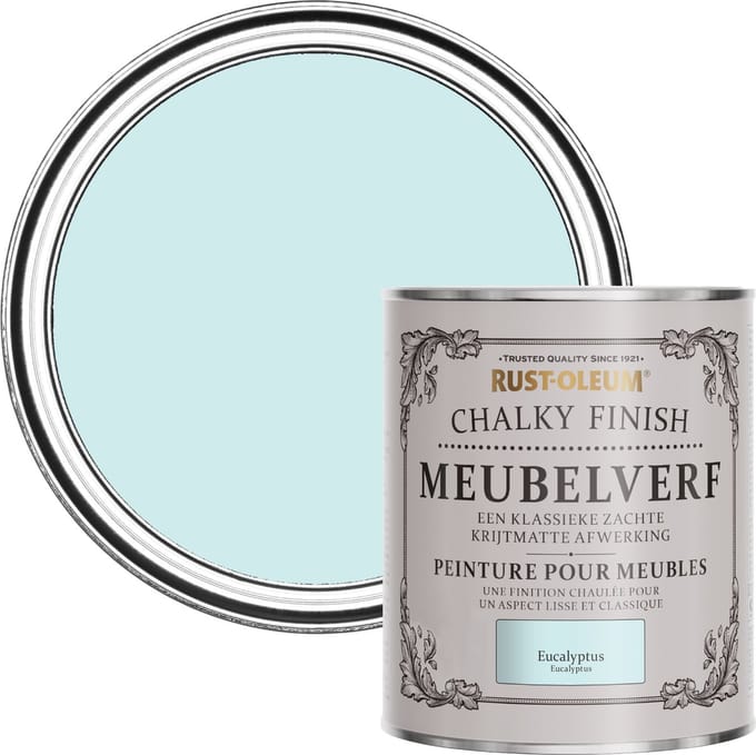 Rust-Oleum Blauw Chalky Finish Meubelverf - Eucalyptus 750ml