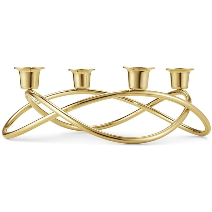 Georg Jensen Advent Crown - kandelaar - verguld 24k goud