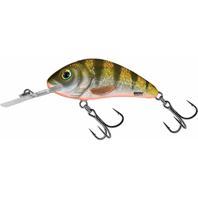 Salmo Rattlin Hornet Floating - Plug - Yellow Holo Perch - 6.5cm - Geel