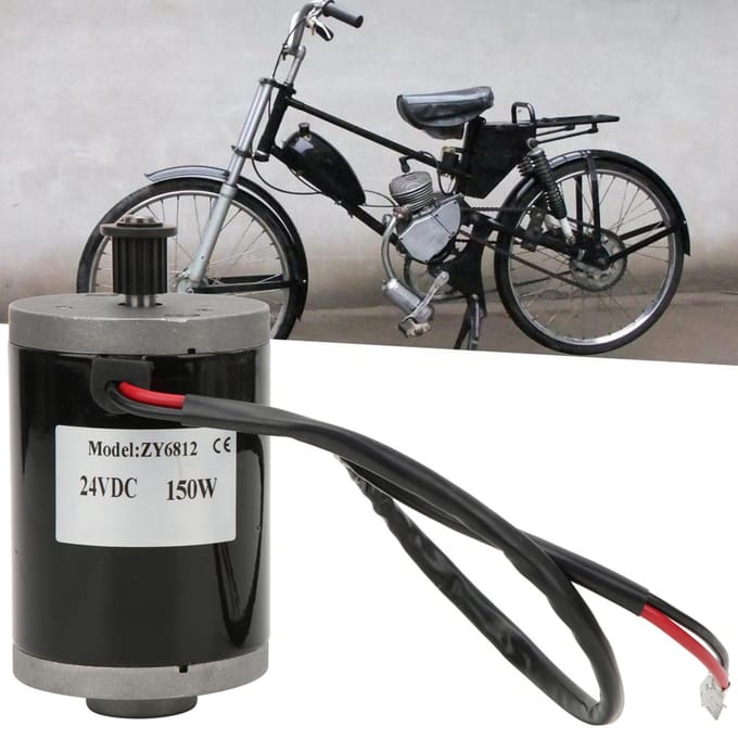 ZY6812 24V 150W Borstel Elektromotor Ketting Synchroonwielen Permanente Magneet DC Kettingtand
