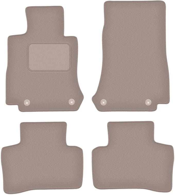 Beige veloursmatten voor: Mercedes EQC N293 SUV (2019-)