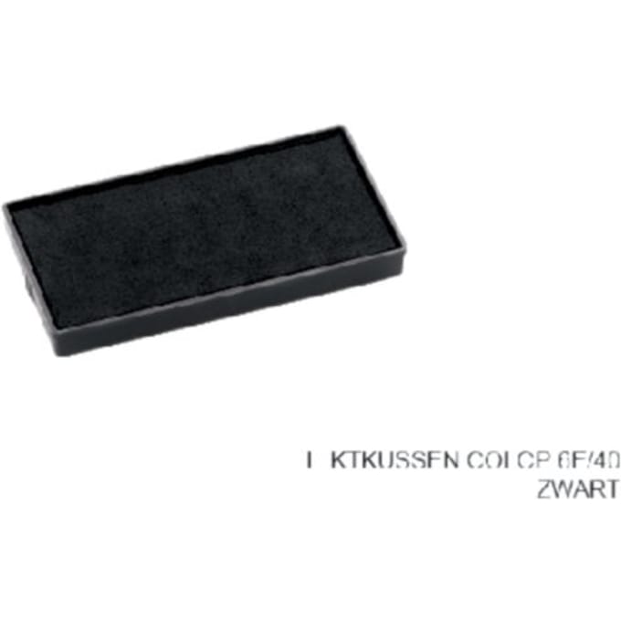 Stempelkussen Colop 6E/40 zwart