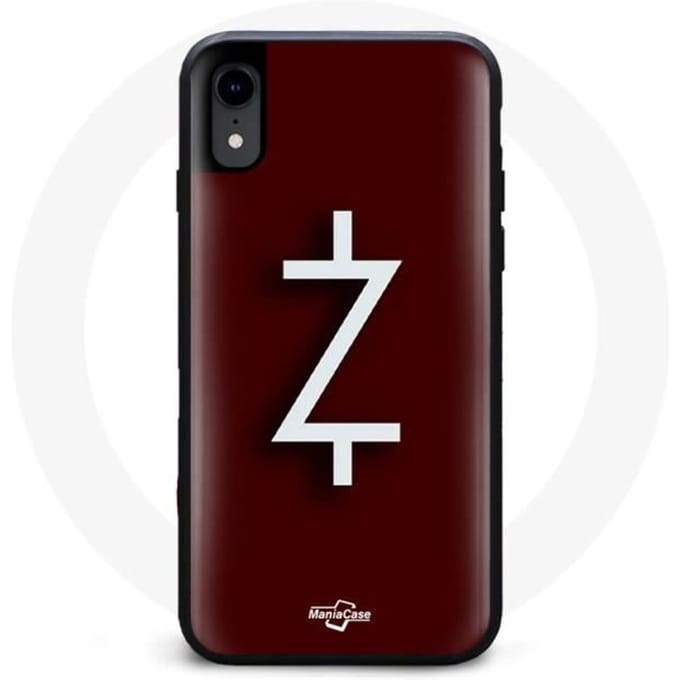 Hoesje voor Iphone X Ozark Seizoen 4 Logo Z Witte Rode Achtergrond