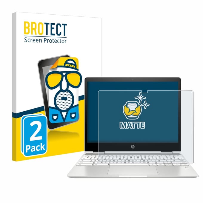 BROTECT - Screenprotector voor HP Chromebook x360 12b-ca0005nf - Folie Beschermfolie matte 2 Stuks