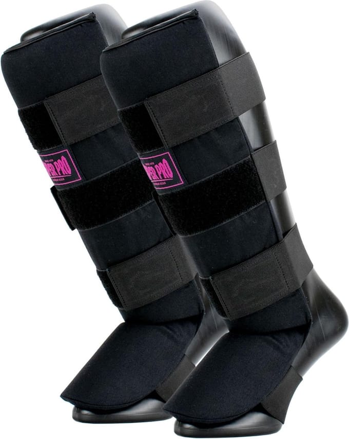 Super Pro Combat Gear Scheenbeschermer Savior Zwart/Roze Medium