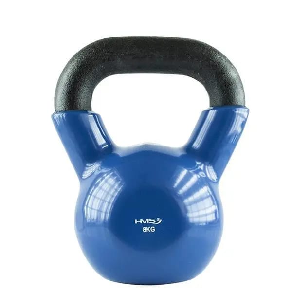 HMS KNV Serie - Kettlebell - 8 kg - Ergonomische Handgreep - Nikkelblauw