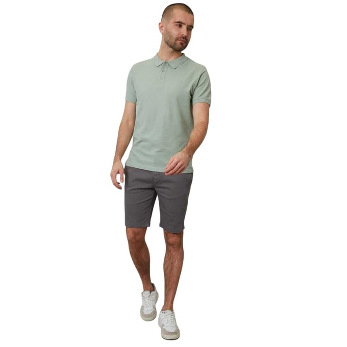 Threadbare Mannen Malbork Korte Mouwen Polo Shirt (Sage)