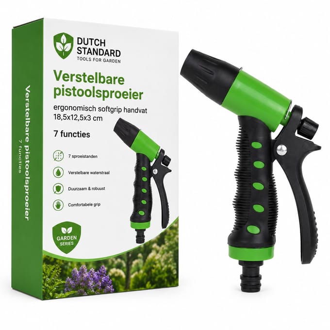 Multifunctionele Broeskop - Verstelbare pistoolsproeier - Ergonomisch Softgrip Handvat