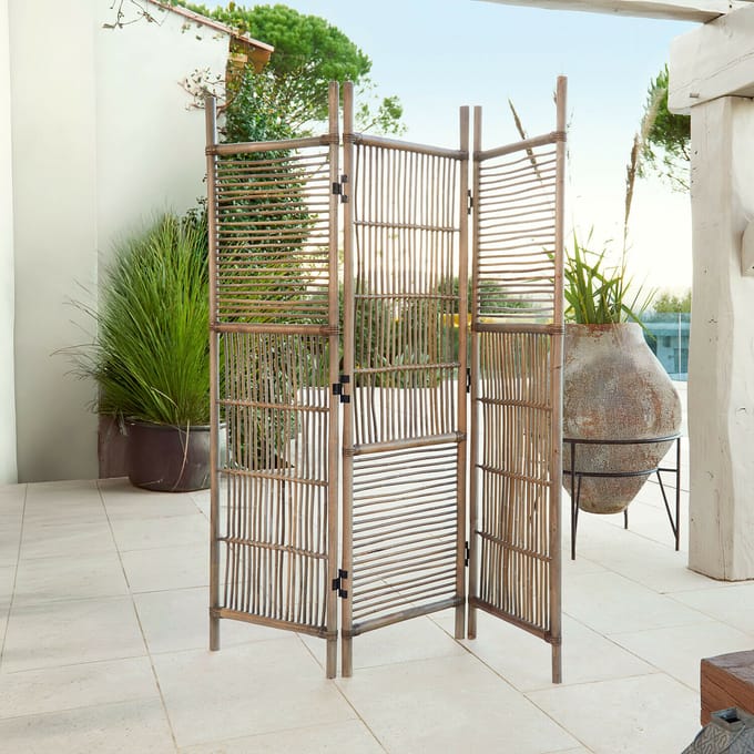 LOBERON Roomdivider Langforda bruin