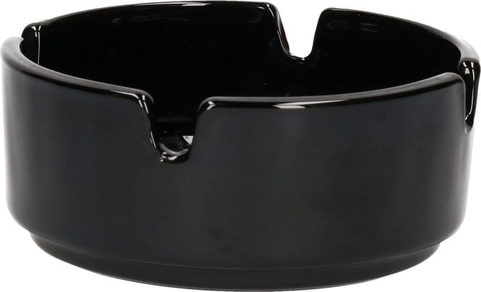 Arcoroc Asbak - zwart - keramiek - 9 cm - voor binnen en buiten