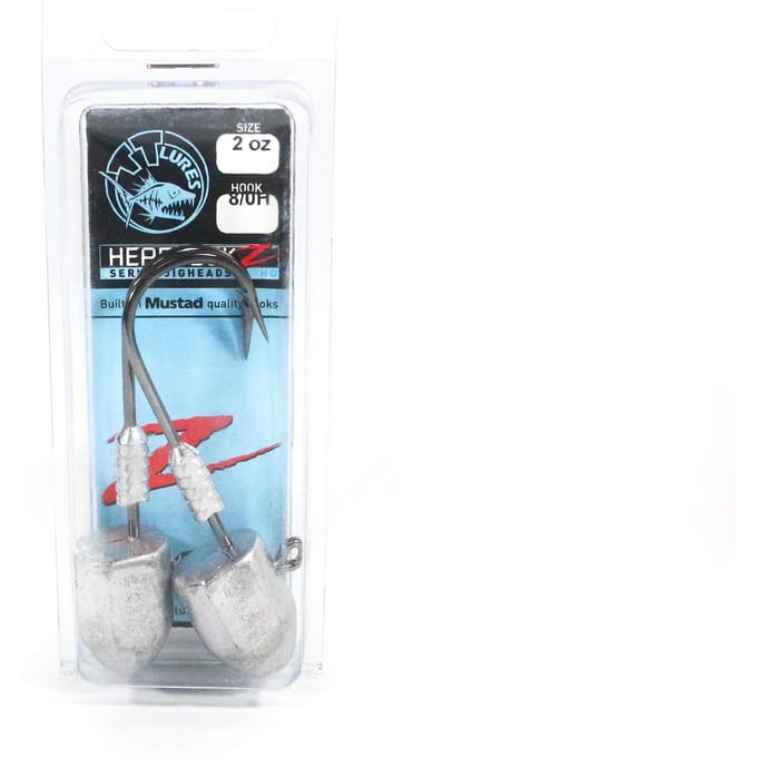 Tackle Tactics TT Headlockz HD Jig Head 2 oz 8/0 H 2/pak (3375) white