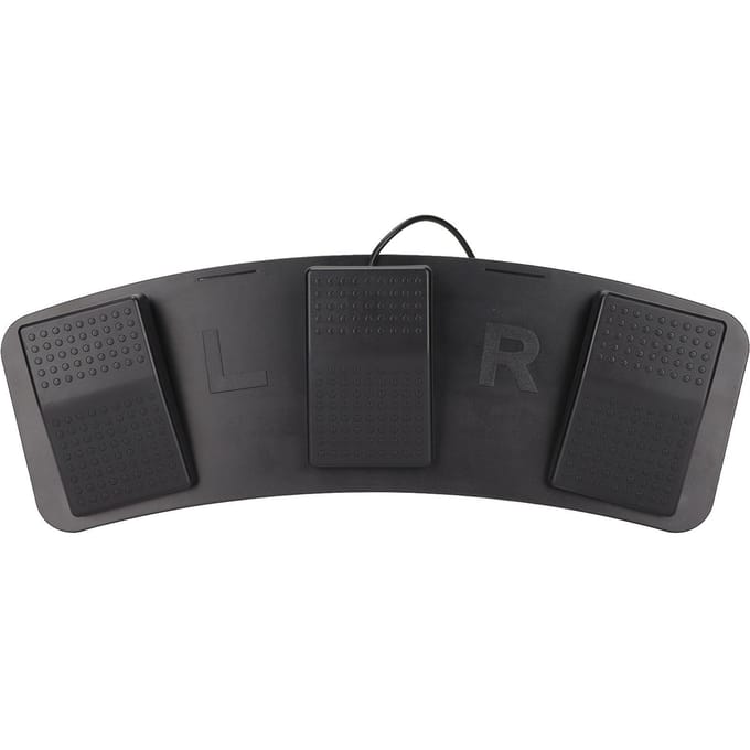 USB Drievoudig Voetpedaal Multifunctioneel Ergonomisch Drievoudig Voetpedaal voor het Spelen van Games black