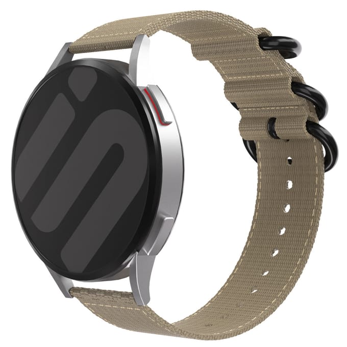 Huawei Watch GT 6 - 46mm nylon gesp bandje (khaki)