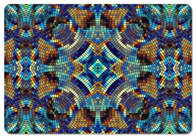 Bertoni - Tafel- of bureaumat - Placemat - 29x42 cm - Blauw